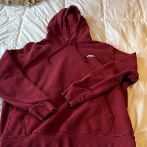 Nike Men's Deep maroon Hoodie